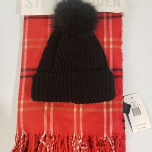 Steve Madden Hat and Scarf Set